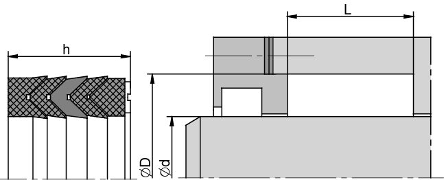 DT2 20,00 x 30,00 x 17,00 F/NBR+NBR - obrazek 2