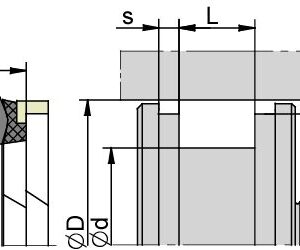 K 100,00 x 80,00 x 23,00 x 95,00 x 6,30 NBR+F/NBR+POM