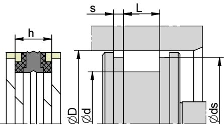 K18 65,00 x 50,00 x 18,40 x 60,41 x 6,35 NBR+TPE+POM - obrazek 2
