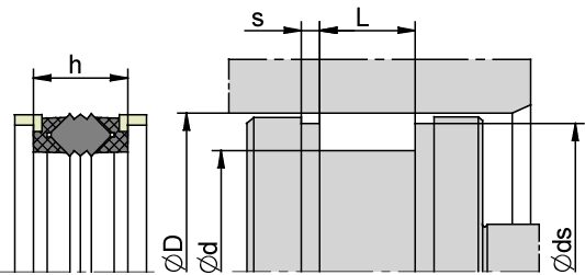 K42 60,00 x 44,00 x 32,00 x 53,80 x 6,35 NBR+TPE+POM - obrazek 2