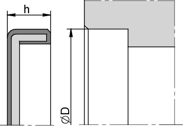 ZAŚLEPKA 30,00 x 6,00 NBR+Stal - obrazek 2