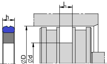 K49 50,00 x 39,00 x 4,20 PU+NBR - obrazek 2