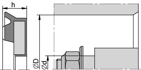 TŁOK K55 50,00 x 10,00 x 10,00 NBR+ALU - obrazek 2