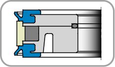 TŁOK K58 100,00 x 17,05 x 26,00 PU+POM+ALU+NBR