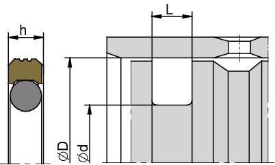 K752 20,00 x 15,10 x 2,20 PTFE/Br+NBR - obrazek 2