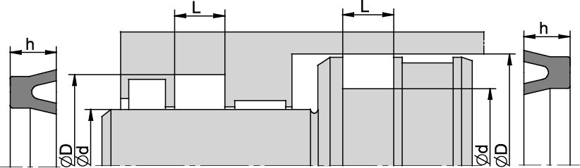 UNS 13,00 x 20,00 x 3,10 x 3,60 NBR - obrazek 2
