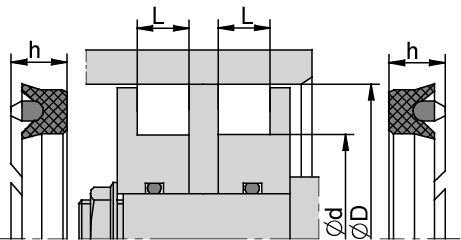 UT 355,00 x 325,00 x 19,00 x 19,00 F/NBR+NBR - obrazek 2