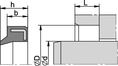 ZZA 20,00 x 30,00 x 5/7 NBR+Stal - obrazek 2